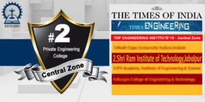 Top Private engineering institute – 2019 central zone  by Times Engineering survey 2019.