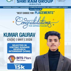 Student Achievement – Internship Selection at BITS Pilani