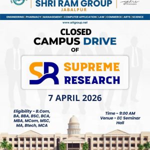 Closed Campus Placement Drive – Supreme Research